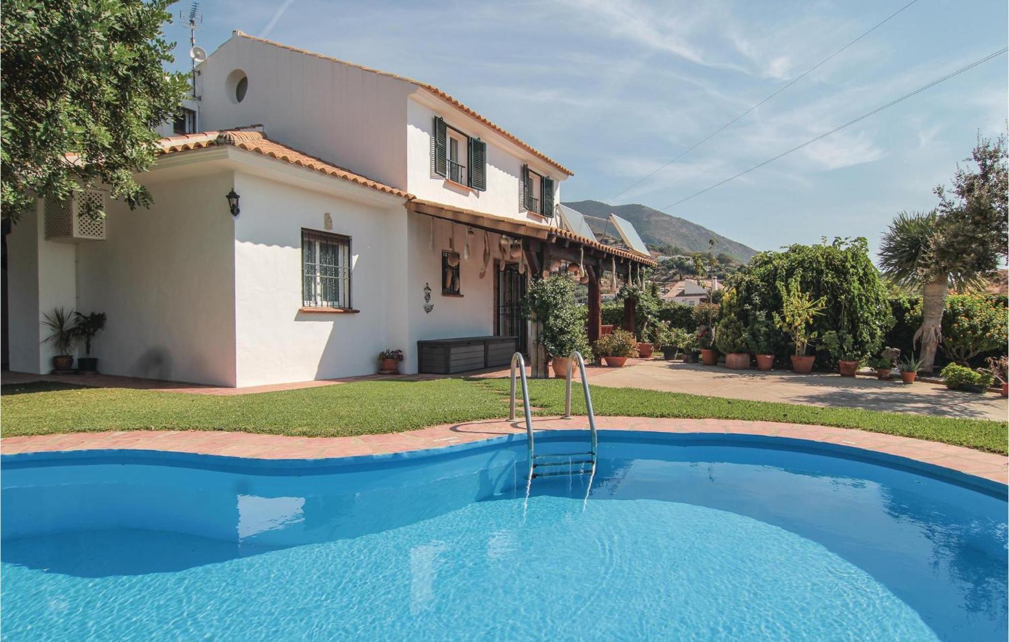 Awesome Home In Mijas With House Sea View Bagian luar foto